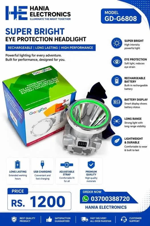 Eye-Safe Headlamp